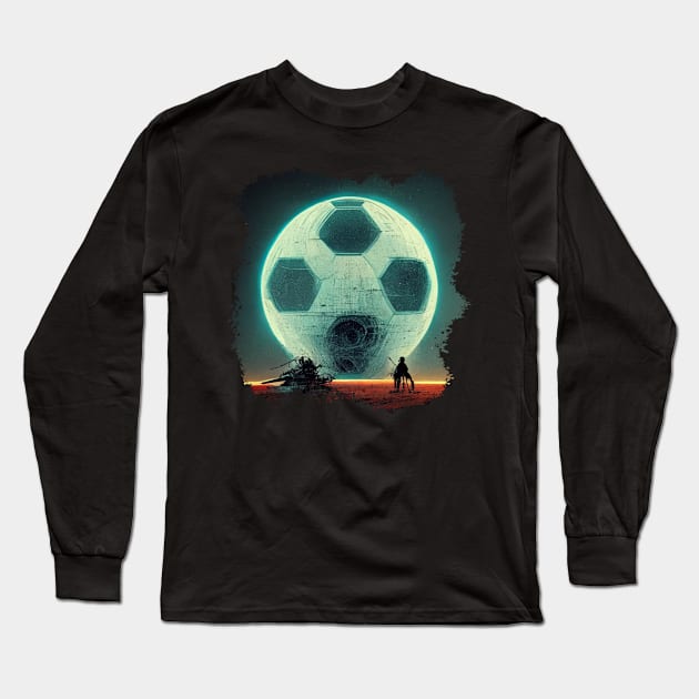 Futuristic Showdown Long Sleeve T-Shirt by UMM